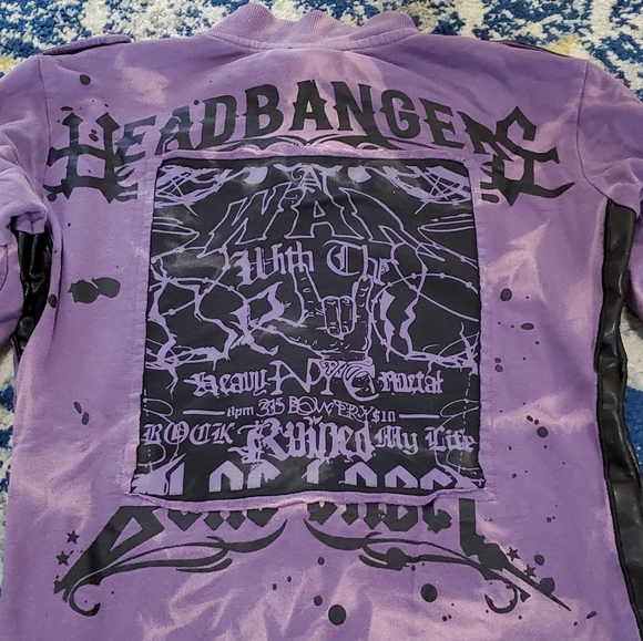 Blac Label Pink Tie Dye Zip Sweatshirt Patches XS - Picture 5 of 7